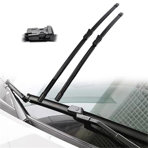WOHOOD Wischerblätter Vorne Für V&w Für Golf 6 2009 2010 2011 2012, Windschutzscheibe, Fensterreinigung, Auto-Regenbürsten 24+19 Zubehör