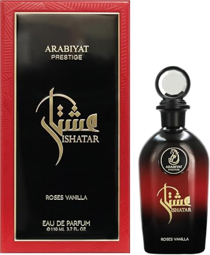 Arabiyat Prestige Ishatar Roses Vanilla EDP Eau de Parfum For Women And Men (Unisex), 110 ml Made in UAE