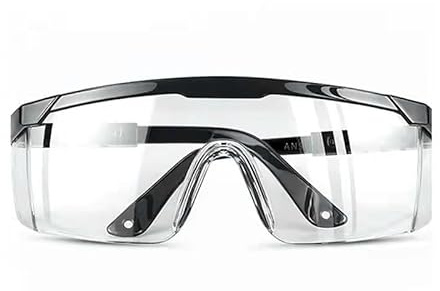 BFhongly Schutzbrille, Klare Antibeschlag-Schutzbrille, Überbrille, Industriell Zugelassen, Weitsicht