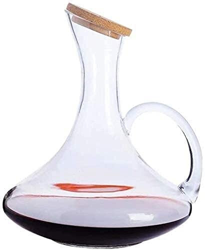 DEFBOW Decanter Decanter per Whisky Decanter per Vino Decanter per Vino Rosso Home Decanter Veloce Piccolo Vaso per Vino Rosso Cantina per Vino Decanter di Cristallo