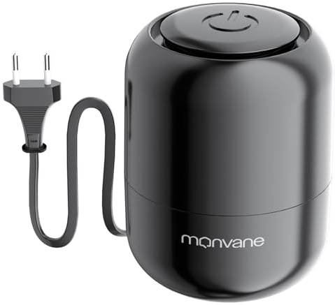 MONVANE Elektrisk vakuumpump, bärbar minidammsugare för resor, kläder, lager, EU-kontakt