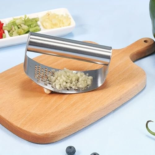 LYNXSD - presse ail inox, ecrase ail à bascule, brouilleur legume manuel, écrasé ails, presse ails a bascule, Efficace, robuste et facile à nettoyer