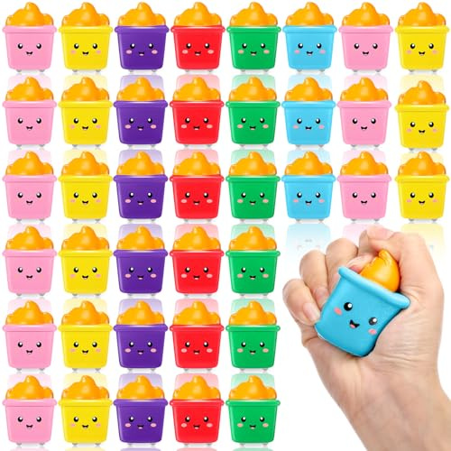 HyDren 48 Pcs Mini Dumpster Stress Relief Balls Bulk for Adults Coworker Team Gift Dumpster Anxiety Relief Gift PU Stress Balls Office Desk Accessories