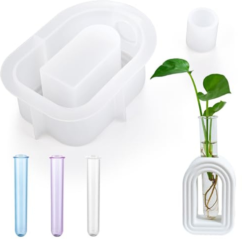 Epoxidharz Formen, Blume Herzform Vase Gießformen Silikon