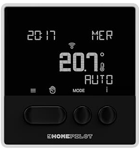 Home Pilot - Smart Thermostat Classic mit Receiver. Energie sparen | Sprachsteuerung | Programmierung - 8130001