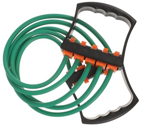 EXHUMKY Brustexpander Fitness Zugseil Aus TPE Mit Rutschfestem Griff Und Karabiner Für Krafttraining Rehabilitation Pilates Yoga