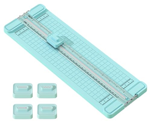 Coupe-Papier,Coupe-Papier - Outil Portable 4-en-1 de Précision Anti-Dérapant Bidirectionnel pour Découpage Classe Bureau Création Cartes École Domicile