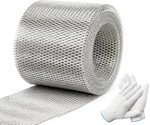 Protezione per grondaie in alluminio, protezione per grondaie, 12,7 cm x 600 cm, protezione per grondaie, grondaie, protezione per grondaie