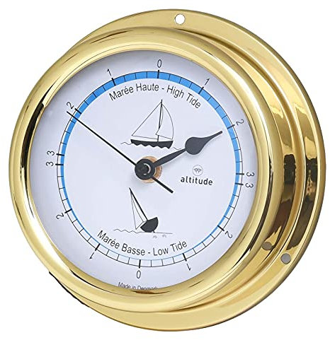 Delite 866im Altitude Schiffsuhr Tidenuhr Messing B x H: 150 mm x 42 mm