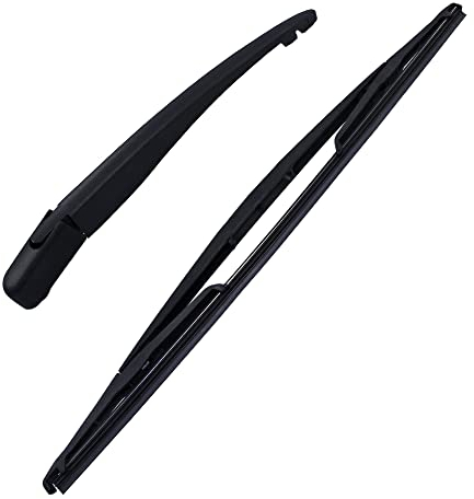 1x Set (1x Wischerarm + 1x Wischerblatt + 1x Abdeckkappe, Wischer) Heckwischerarm Arm Wischer Wischblatt Scheibenwischer Scheibenwischerblatt Heckwischer Heckwischerblatt Heckscheibenwischer