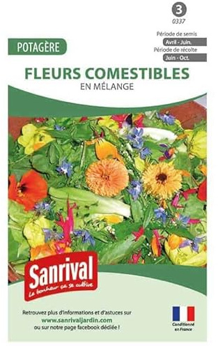 Mélange graines de Fleurs Comestibles