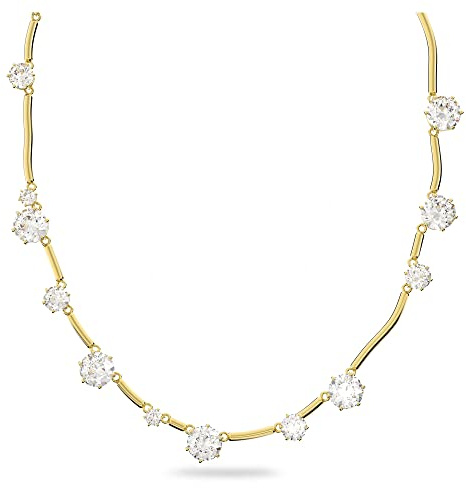 Swarovski Collana Constella, Cristallo taglio arRotondato, Bianco, Placcato color oro