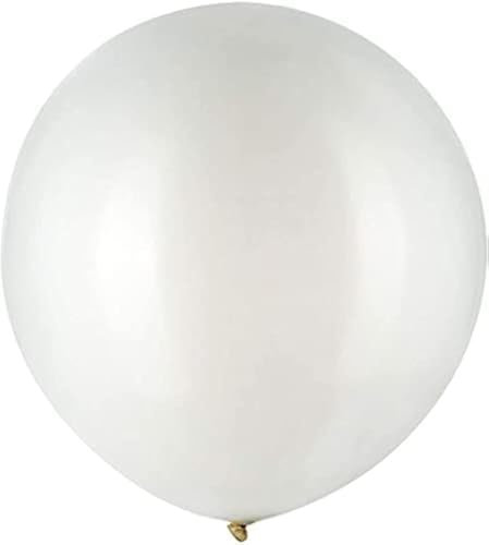 10 Large White Pastel Balloons - 24 Inch Giant Latex Balloons for Wedding, Birthday, Party, Halloween, Christmas, Baby Shower, Carnivals