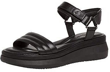 Tamaris donna Sandali, signora Sandali,TOUCHit,scarpe estive,cinturini,elegante,femminile,tacco leggero,BLACK,38 EU