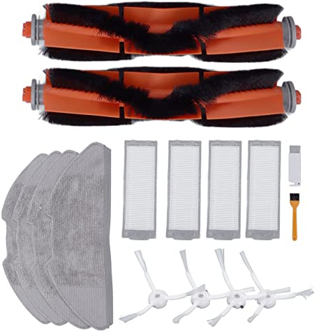 Kit di Ricambio per Spazzatrice Completo con Spazzola a Rullo Spazzola Principale Filtro Sacchetto Polvere e Accessori per Pulizia
