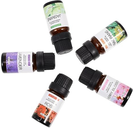 5 St Aromaterapiolja Hem Doft Doftolja Eteriska Oljor Aromdiffusorolja Eterisk Olja För Ljus Vattenlöslig Eterisk Olja Doftspridare Ljusdoftoljor Naturliga Växter Hög Kvalitet