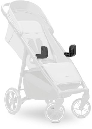 hauck Adattatore Universale Per Passeggino Shop N Care, Compatibile con L'Ovetto Neonato hauck Drive N Care o con Ovetti con Attacco Maxi-Cosi - Facili da Fissare - Nero