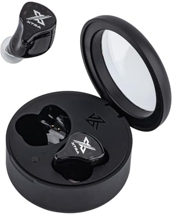Linsoul KZ Xtra Bluetooth 5.4 Drahtlose In-Ear-Kopfhörer, 10mm DD-Treiber IEM, Gaming-Kopfhörer, Sport-Kopfhörer, integriertes CVC HD Mikrofon mit Geräuschunterdrückung, 55ms Ultra-low Latency mit Lad