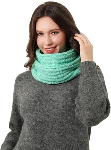 DonDon Schal Damen Winter Winterschal Strickschal Loop Schal Schlauchschal