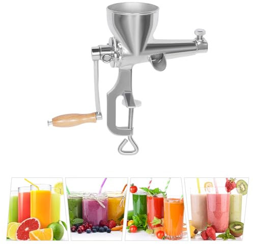 Exprimidor manual de hierba de trigo, exprimidor manual, exprimidor portátil, fácil de limpiar, para hierba de trigo y verduras de hoja, con abrazadera de tornillo para montaje en mesa