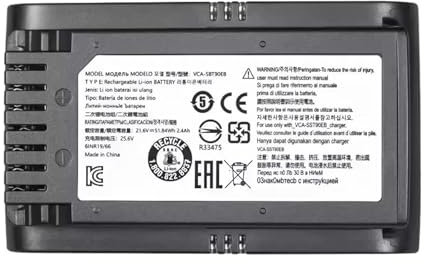 OJAQYUYA 21.6V 5000mAh Replacement Vacuum Cleaner Li-ion Battery,Compatible For Samsung,Jet 90/Jet 75 Pet/Jet 75 Cordless Stick Vacuum VCA-SBT90/XAA