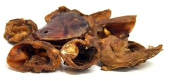 DEI NATURE Auricolari di Maiale Essiccate per Cani, confezione da 1 kg,Snack Naturale adatto Dieta BARF