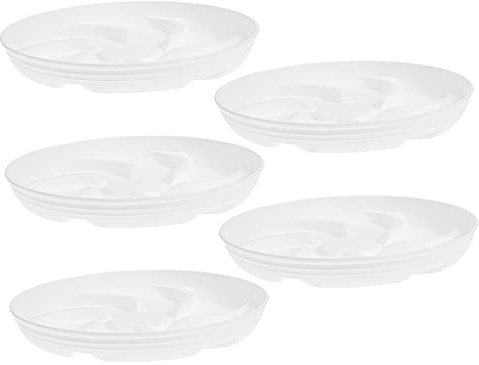 TOYANDONA 5piezas Bandeja Redonda para Macetas Bandeja de Agua para Plantas de Interior Plato de Agua para Macetas Base de Jardinería para Bonsáis