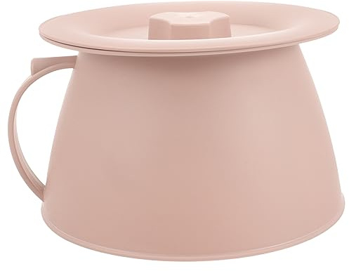 CLISPEED Pot de chambre portable unisexe avec couvercle urinoir en plastique durable pour personnes âgées et adultes, pot de rangement d'urine de chevet pratique pour la maison et les voyages Scellé