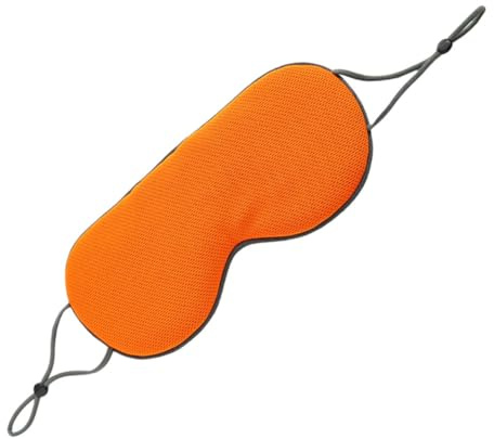 PACKOVE Máscara de de Seda Doble Cara para Dormir Color Marrón y Naranja Uso Dual Frío y Caliente para y Hogar