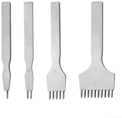 Herramienta de perforación de acero Cincel de cuero afilado Cincel de cuero afilado (juego de 4 mm)