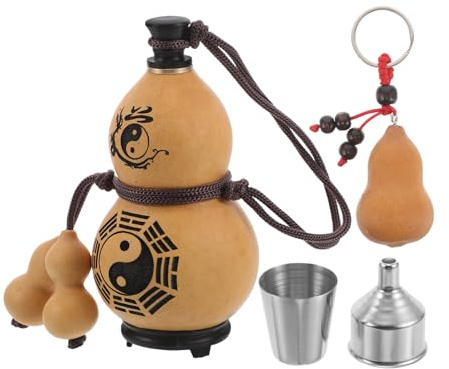 ABOOFAN Borraccia in Naturale con Antispreco Bottiglia d Acqua Portatile per Esterni Borraccia in Multifunzione per Acqua e Vino Resistente alle Perdite per Campeggio e Attività Outdoor