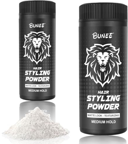 10g Polvos Pelo,Hair Styling Powder,Hair Powder para Hombres,Fijación Duradera,Ideal para todos los tipos de cabello