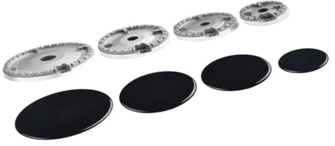 Universal Cooker Hat Set Stove Lid Upgraded Gas Burners Fits Most Gas Stove Burner Flat Cookware