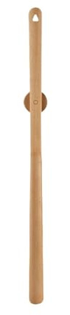 XUMKFJRE skohorn bokträ förlängt handtag magnetisk skohorn skolyftare massivt trä skoutdragare, 75 cm – träfärg, Einheitsgröße