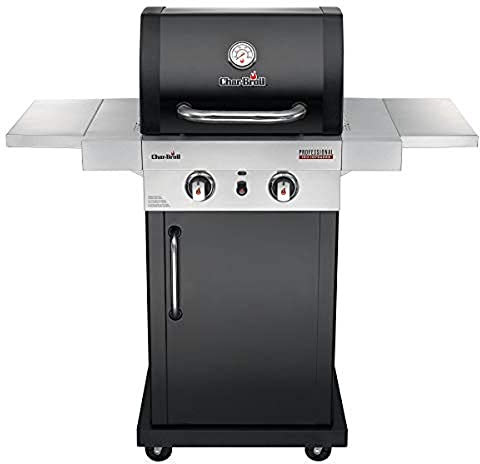 Char-Broil Professional Serie 2200 B - Grill Barbecue a Gas con 2 Fuochi con Tecnologia TRU-Infrared, Finitura Nera
