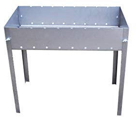 Demonterbar grill/mangal - Rysk eller kaukasisk typ - Mycket enkel montering och demontering - Stor modell - 65 x 33 x 60 cm