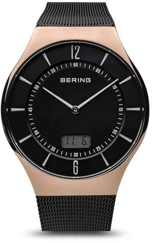 BERING Herren Uhr Funk Movement - Radio controlled Collection mit Edelstahl und Saphirglas 51640-166 Armbandsuhren