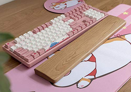 Premium solide Holz-Handballenauflage für Maus und Tastatur, Anti-Müdigkeits-Handflächenhalter, Handgelenkstütze für Büro und Zuhause, bequeme Handballenauflage