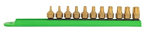 Mayhew Tools 16003 Titanbeschichtetes Low-Profile Dual Drive Set Torx 11-tlg.