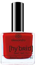 Alessandro Hybrid Lack Red Paradise – Paradiesisches Rot – In Nur 3 Schritten - Perfekte Nägel Ohne Led -Bis Zu 10 Tagen Halt!