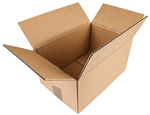 C&P PACK DE 10 CAJAS DE EMBALAR MARRON MEDIDA 49,5 x 36,5 x 24,5 CANAL DE 2MM