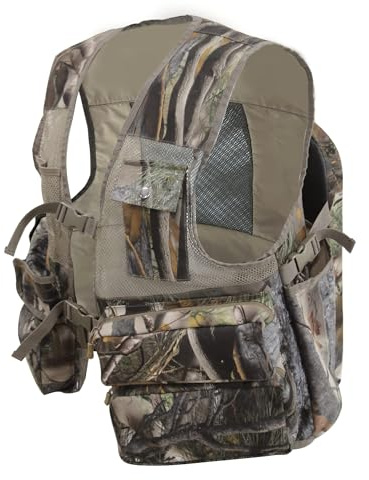 MDSTOP Turkey Vest with Detachable Seat Cushion, Turkey Hunting Vest with Game Pouch, Hunting Gear for Turkey Dove and Upland Bird Hunting(Camo)