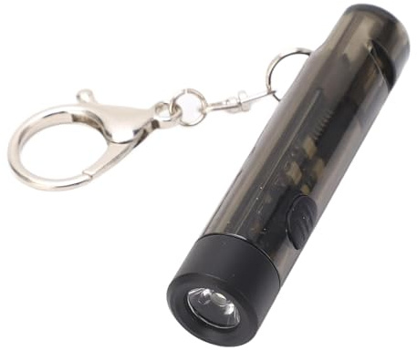 VGEBY Mini Lampe de Poche Porte-clés, Mini Lampe de Poche Multifonction Rechargeable, Torche D'extérieur d'urgence avec Sifflet