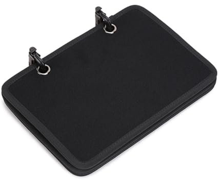 Patch Board, 4er-Pack Flip-Page Patchbuch, Mini Display Panel Halter mit abnehmbaren Ringbüchern für Klett-Patch-Sammlungen, 10,6 x 7,1