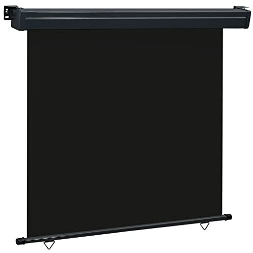 AJSEOYBS Terrassenschirm,Regenschirme für die terrasse,Pool schirm,Deck schirme außen,Balkon-Seitenmarkise 170 × 250 cm Schwarzfür Außenterrassen, Terrassen