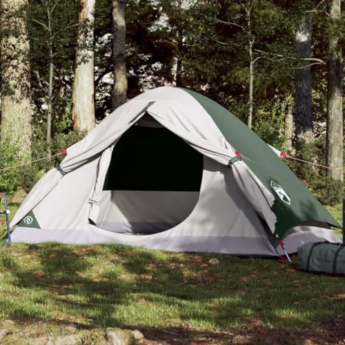 qohoio Camping Tent Dome 4-Person Green Waterproof,Camping Tent,Pop up Tent Family Dome Tent Waterproof Windproof,2 in 1 Double Layers,Storage Bag for Camping Hiking