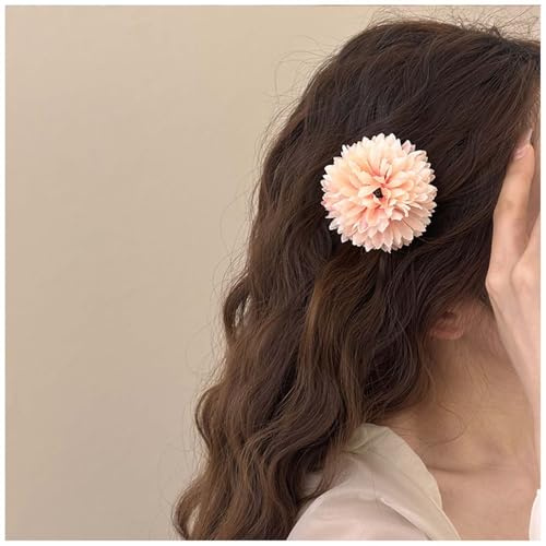 Xduargs Große Blume Haarspangen Vintage Blume Haarspangen Hochzeit Braut Blume Haarspange Pins Französisch Große Blume Blumen Haarspangen Pin Hawaiianische Blume Dekorative(orange)