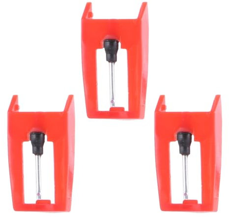 Lot de 3 stylets pour cartouche de disque de gramophone - Accessoires pour tourne-disques phonographes