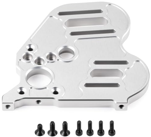 1/5th RC Dual Motor Mount Bracket for 1/5 Arrma Kraton 8S, Arrma Outcast 8S Upgrade Parts (Silver)