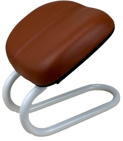 Fenteer Meditationshocker Stuhl einstellbares Geschenk vielseitig ergonomisch tragbarer Meditationsbank Sitz für Frauen Haus Knieer Erwachsener, Braun